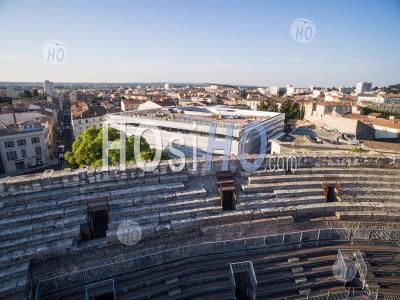 Nimes Arenas, Seen By Drone - Aerial Photography