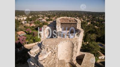 Tour Magne Nimes, Seen By Drone - Aerial Photography