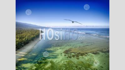 La Plage De L'ermitage, Ile De La Réunion, Vue Par Drone - Photographie Aérienne