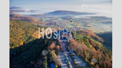 Mont-Sainte-Odile, Alsace, Seen By Microlight - Aerial Photography
