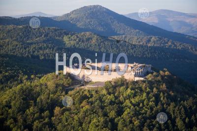 Hohlandsbourg Castle, Alsace, Seen By Microlight - Aerial Photography