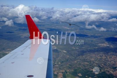 Spain Andalusia Landscape From A Flying Airplane - Aerial Photography