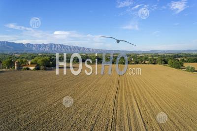 Plowed Fields In Autumn (aerial View) - Aerial Photography