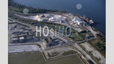 Factory To Salins De Giraud, Camargue - Aerial Photography