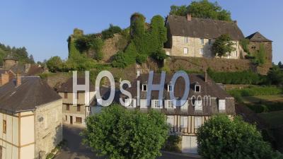 Village Segur-Le-Chateau - Video Drone Footage