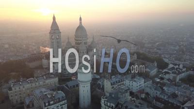Montmartre Au Lever Du Soleil, Vidéo Drone