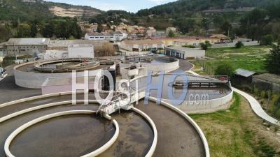 Water Treatment Center Of Auriol  - Video Drone Footage