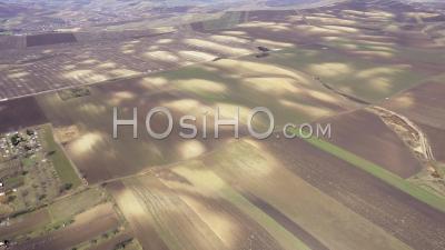 Drone View Of Agricultural Landscape - Video Drone Footage