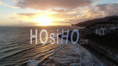 Malibu Coast And The Pacific Coast Highway - Video Drone Footage