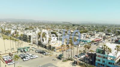 Aerial Over Santa Monica, California - Video Drone Footage