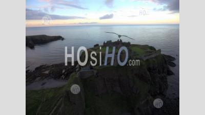 Dunnottar Castle - Vue Par Drone - Photographie Aérienne