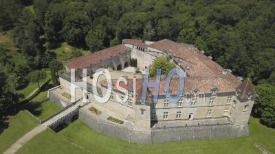 The Royal Castle Of Cazeneuve, Video Drone Footage
