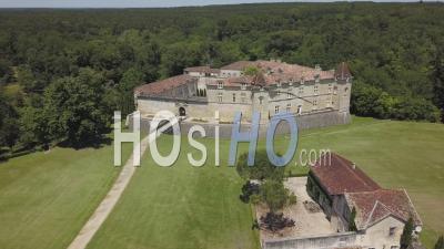 The Royal Castle Of Cazeneuve, Video Drone Footage