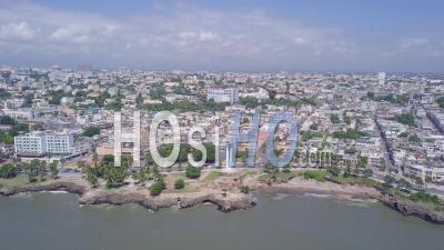 Aerial View Of Santo Domingo, The Capital Of The Dominican Republic - Video Drone Footage