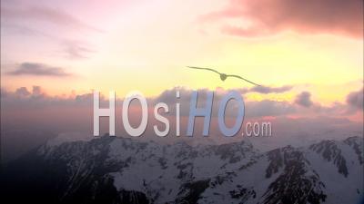 Timelapse Sunrise Over The French Alps