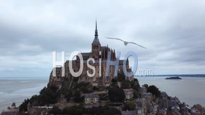 Mont Saint-Michel, Normandie, France, Vidéo Drone