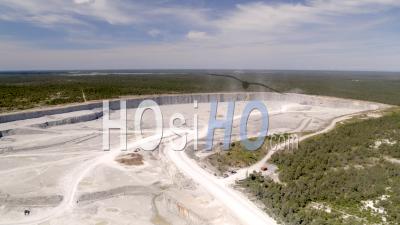 Carrière De Calcaire à Ciel Ouvert, Gotland, Suède - Vidéo Drone