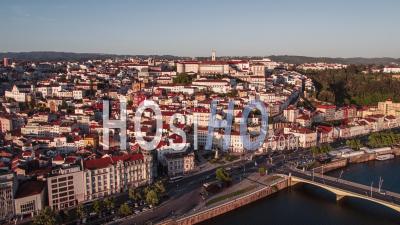 Vue Aérienne De Coimbra, Skyline De Coimbra, Portugal - Vidéo Drone