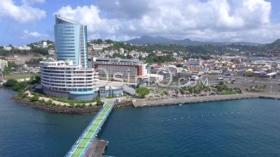 Carribean Sea In Martinique - Video Drone Footage