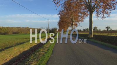 Moto, Route, Automne, Calignac, Lot, Garonne, France