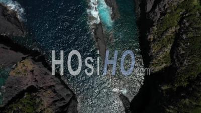 Natural Swimming Pool In Azores - Video Drone Footage