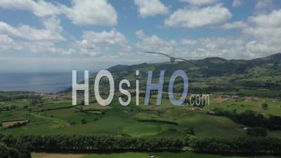 Landscape In San Miguel Island Azores - Video Drone Footage