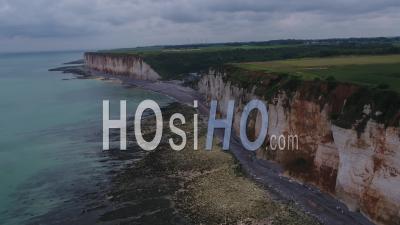Falaises Blanches En Normandie, France - Vidéo Drone