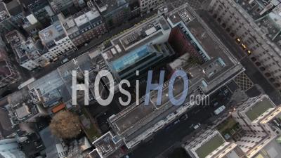 Londres Rues Et Trafic Au Lever Du Soleil - Vidéo Drone