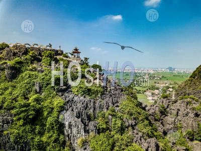 Aerial Panoramic Hang Mua , Mua Cave Mountain , Tam Coc - Aerial Photography