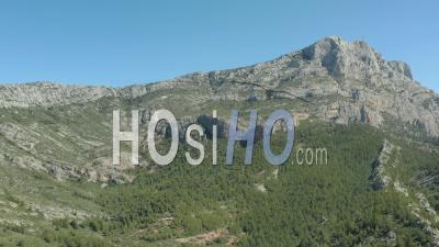 Sainte-Victoire Mountain, Provence - Video Drone Footage