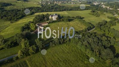 Aerial View Of Campaign Landscape In The French Countryside - Aerial Photography