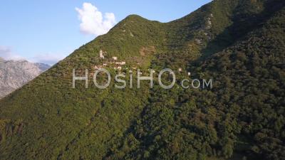 Montenegro Bay Of Kotor Sunset Video Drone Footage