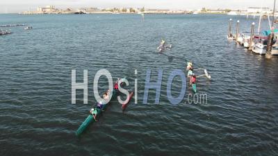 Outrigger Paddling - Video Drone Footage