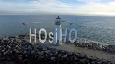 Walton Lighthouse In Santa Cruz By Drone