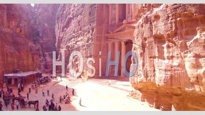 Du Bâtiment Du Trésor à Petra, Jordanie - Vidéo Par Drone