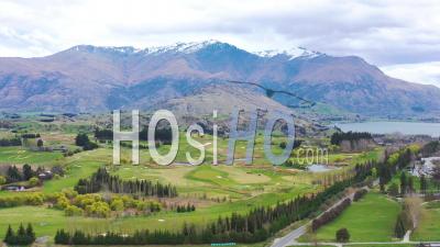 2019 - Beautiful A Golf Course Near Queenstown In The South Island Of New Zealand - Aerial Video By Drone