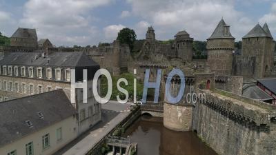 The Castle Of Fougeres, Brittany, France - Aerial Video By Drone