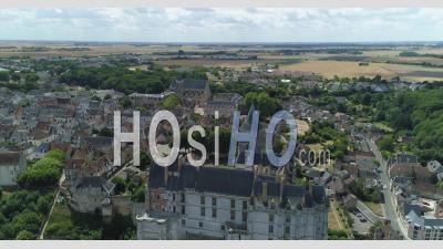 Chateau Of Chateaudun, Video Drone Footage