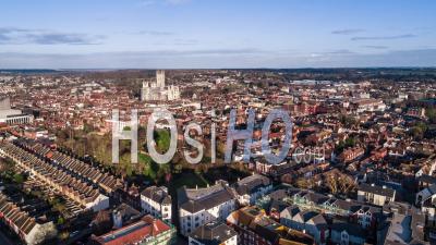 Canterbury Historique, Kent, Royaume-Uni, Site Du Patrimoine Mondial De L'unesco - Vidéo Drone