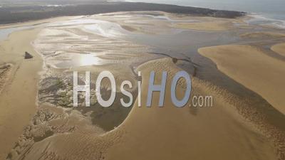 Payré Estuary, Veillon Beach, Talmont-St Hilaire - Video Drone Footage