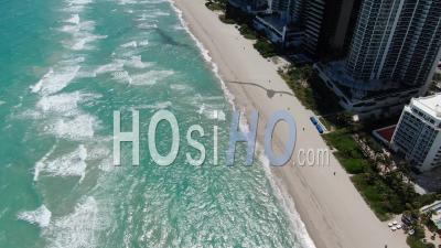 Covid-19 Aerial Footage Of Sunny Isles - Miami, Florida - Video Drone Footage