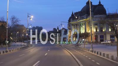 Les Rues De Bucarest Pendant Le Confinement Covid-19 – Video Sol