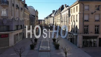 Aerial Video Of Empty City Of Amiens During Lockdown Due To Covid-19 - Video Drone Footage