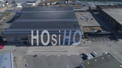 Empty Lorient La Base In Lorient, At Day15 Of Covid-19 Lockdown, France - Video Drone Footage