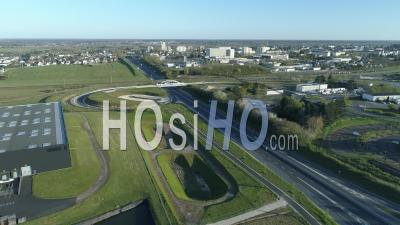 Expressway Of Blois - Video Drone Footage