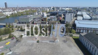 Empty Spaces Of The Machine De L’ile In The Island Of Nantes, At Day19 Of Covid-19 Outbreak, France - Video Drone Footage