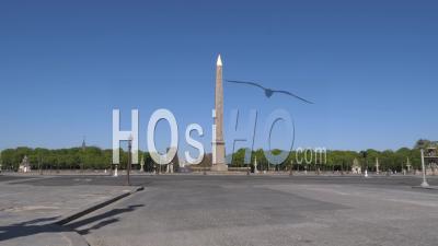 La Place De La Concorde à Paris Pendant Le Clip Vidéo De Confinement Covid-19