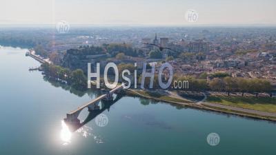Avignon City In Confinement - Aerial Photography