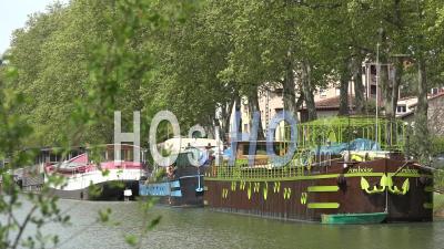 Toulouse City, Barge Boats, Port Saint-Sauveur, Canal Du Midi