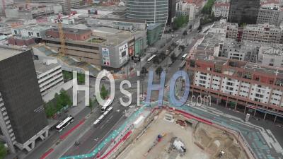 Quartier Vide De La Part-Dieu à Lyon - Séquences Vidéo De Drone